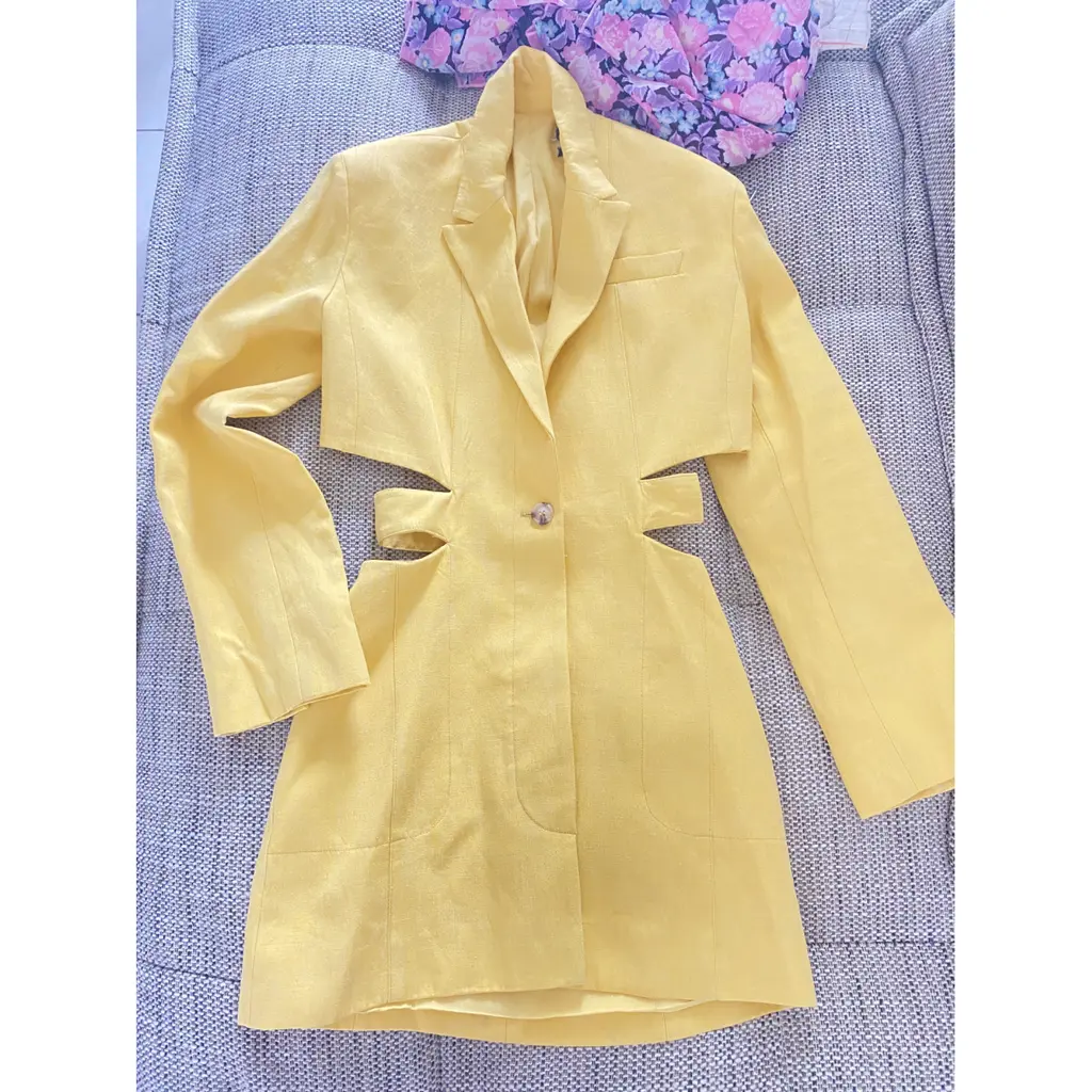Jacquemus La Robe Bari Cut-Out Blazer Mini Dress - 4